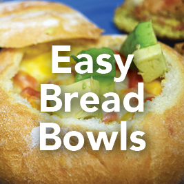 Easy Breakfast Bread Bowls