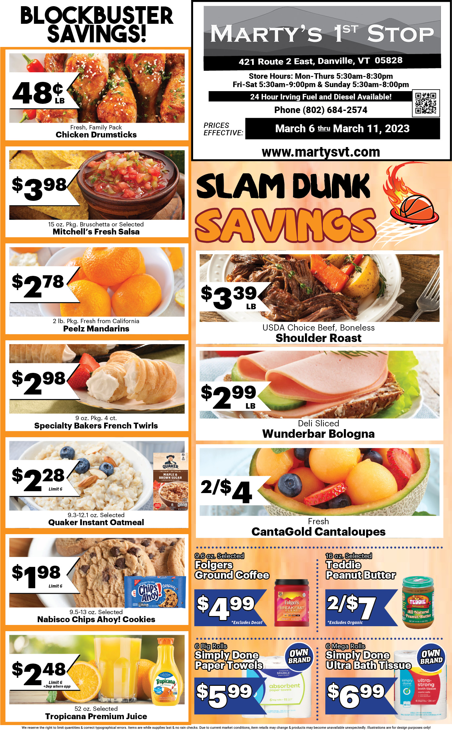 Marty's 1st Stop Weekly Specials Page 1 11/27/2022