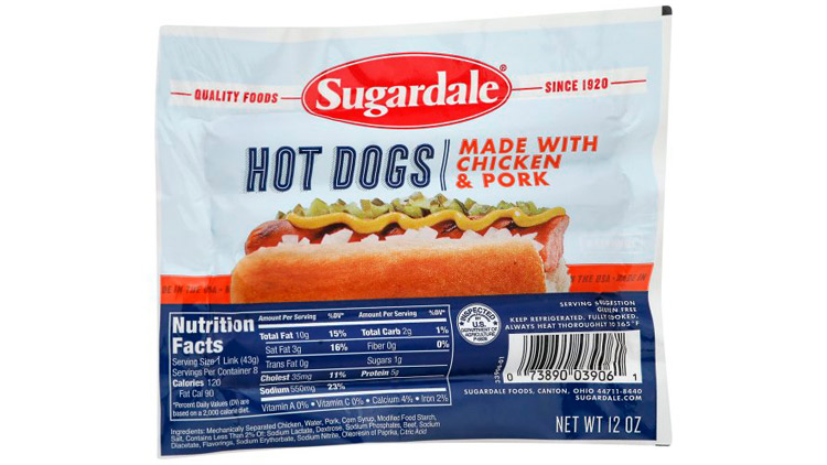 Picture of Sugardale Hot Dogs