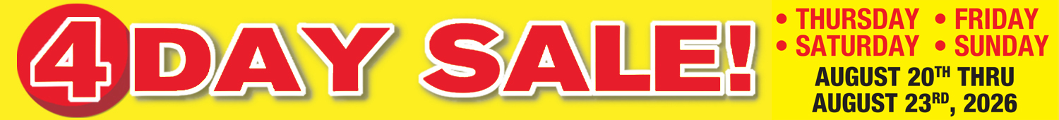 4 Day Sale