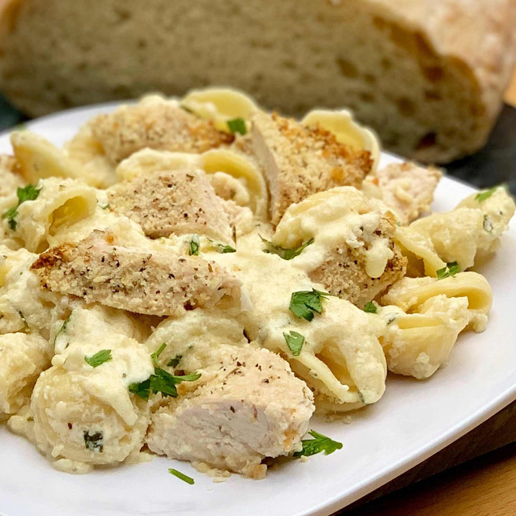 Picture of Italian Chicken with Alfredo Orecchiette