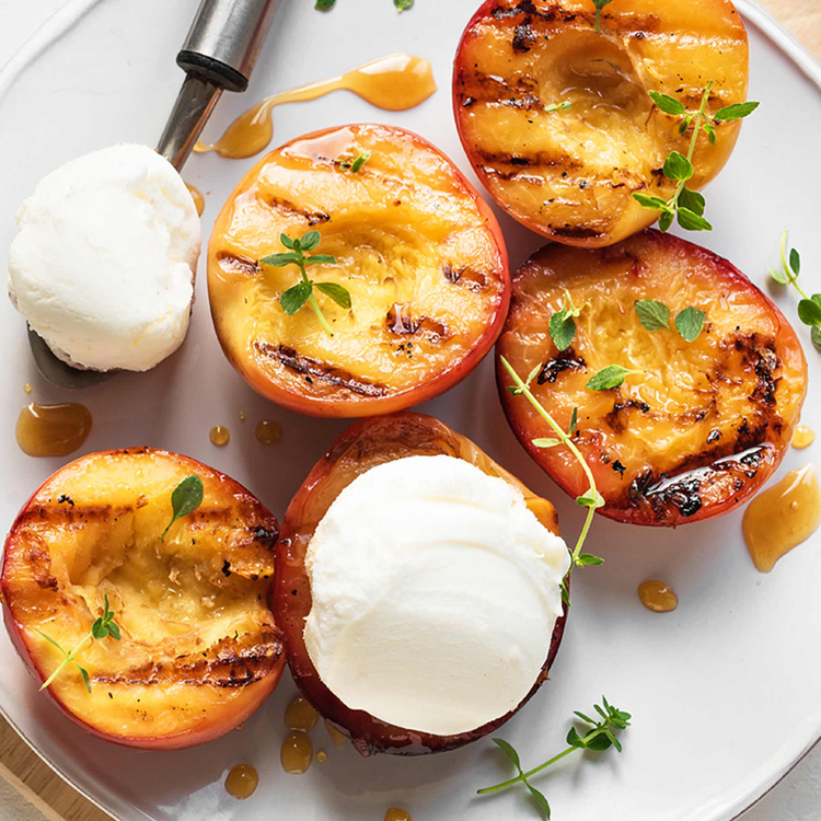 Picture of Honey and Lemon Grilled Peaches