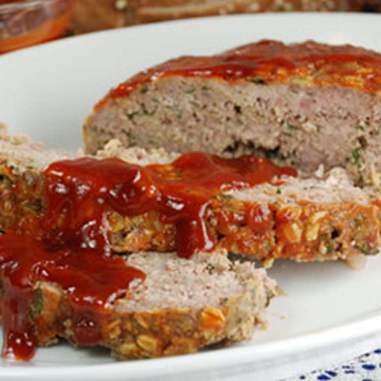 Picture of Xtra Good Meatloaf with Xtra Good Brown Sugar Ketchup Glaze
