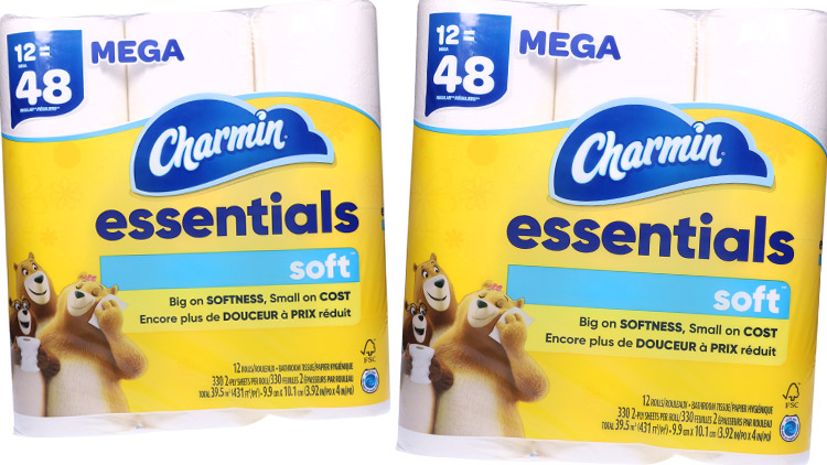 Picture of Charmin Essentials Bath Tissue or Bounty Essentials Paper Towels