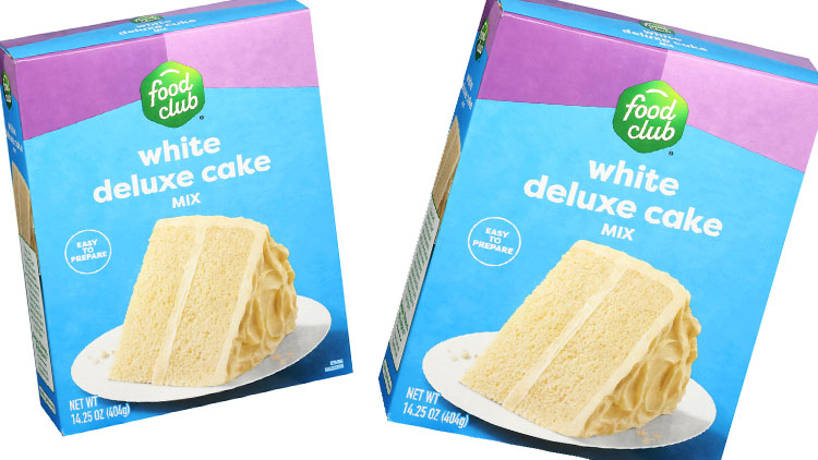 Picture of Food Club Cake Mix, Drinking Water, Libby's Canned Vegetables or 