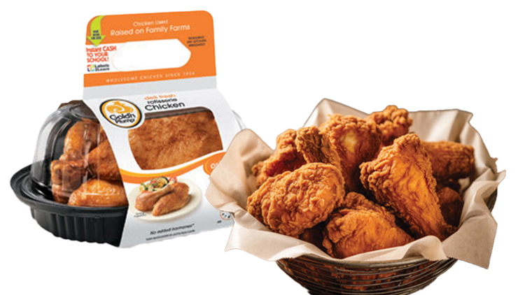 Picture of Gold'n Plump 8 or 10 Piece Fried or Whole Rotisserie Chicken