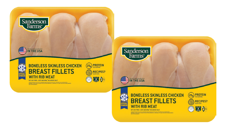 Picture of Sanderson Farms Fresh Boneless Skinless Breasts