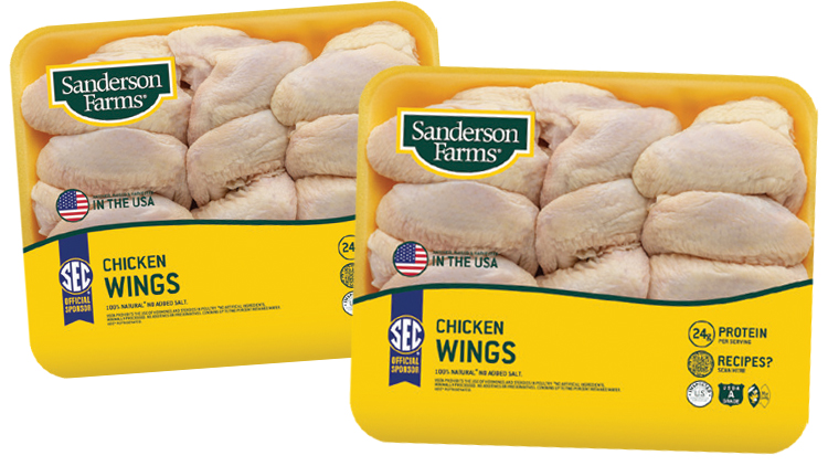 Picture of Sanderson Farms Fresh All Natural Chicken Wings