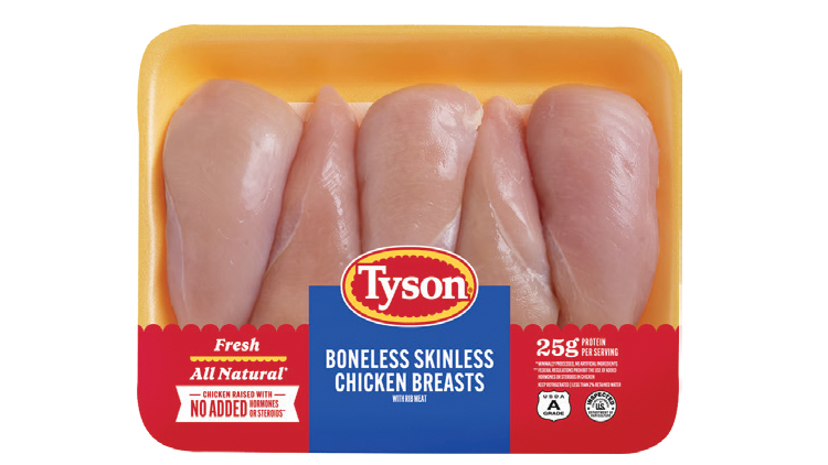 Picture of Tyson Fresh Boneless Skinless Breasts