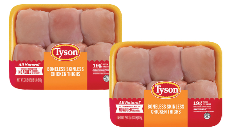 Picture of Tyson All Natural Fresh Boneless Skinless Thighs