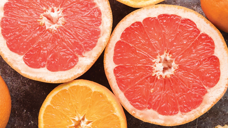 Picture of California Select XL Seedless Navel Oranges or Texas XL Ruby Red Grapefruit