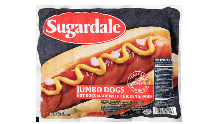Picture of Sugardale Jumbo Hot Dogs