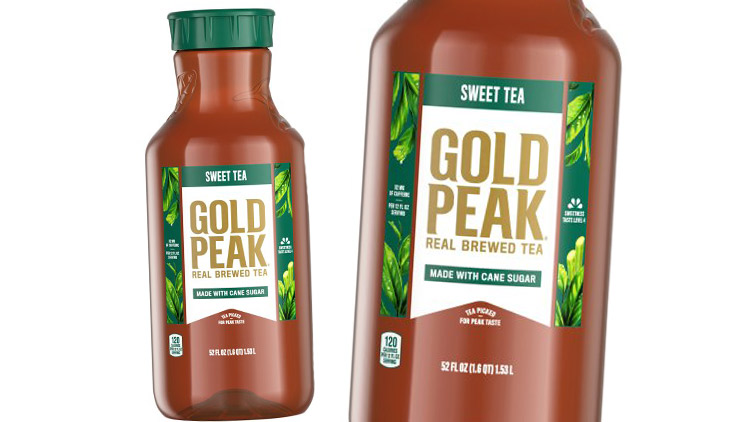 Picture of Gold Peak Tea or Simply Gold Iced Tea or Minute Maid Zero Sugar Juice