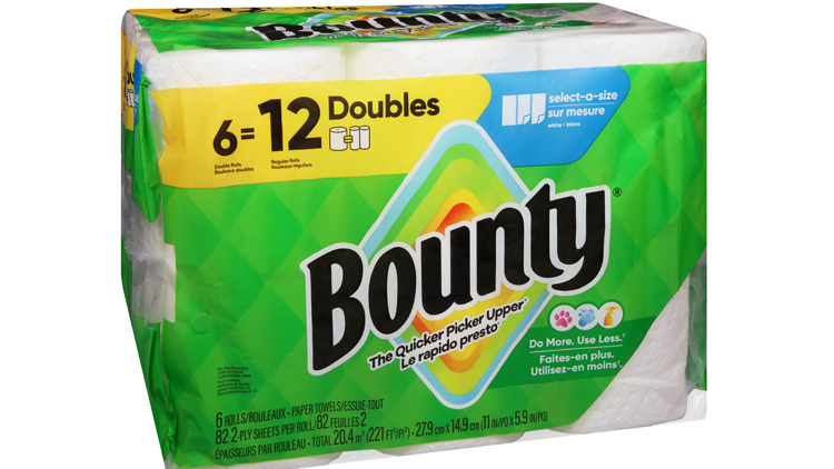 Picture of Bounty Paper Towels or Charmin Bath Tissue
