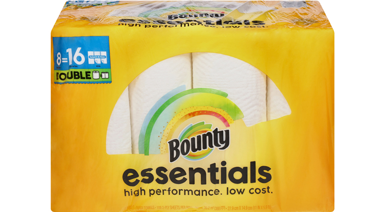 Picture of Bounty Essentials Paper Towels or Charmin Essentials Bath Tissue