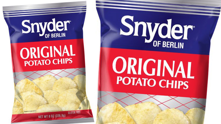 Picture of Snyder of Berlin Potato Chips or On The Border Tortillas