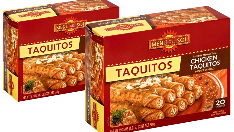 Picture of Menu del Sol Beef or Chicken Taquitos